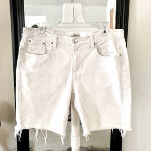 J. CREW White Denim Jean Shorts